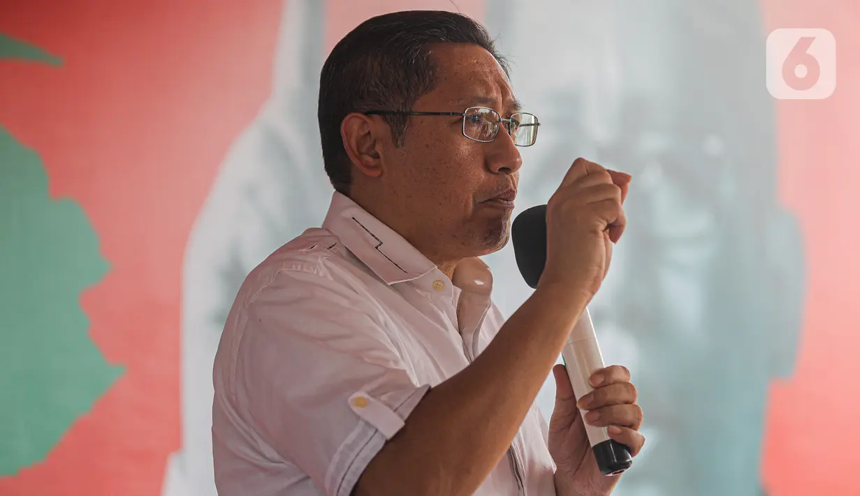 Anas menjelaskan bahwa tidak pernah terlibat kasus korupsi Hambalang.   (Liputan6.com/Faizal Fanani)