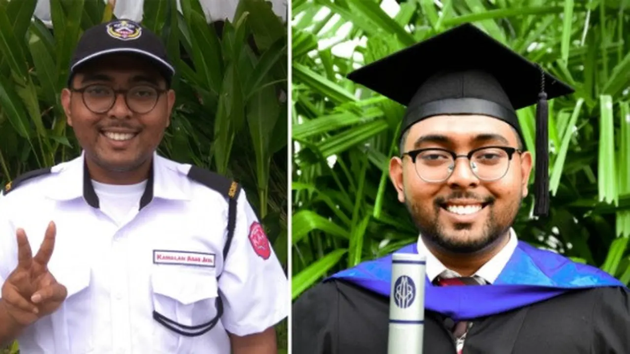 kisah pria malaysia menginspirasi (foto: Twitter/@azwant)