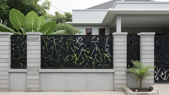 Model Pagar Tembok Samping Rumah