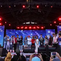 Pada Sabtu, 30 Juni 2018, tiga sinetron unggulan SCTV yaitu Anak Langit, Siapa Takut Jatuh Cinta, dan Seleb menggelar meet and greet guna menyapa para penggemarnya. (Daniel Kampua/Bintang.com)