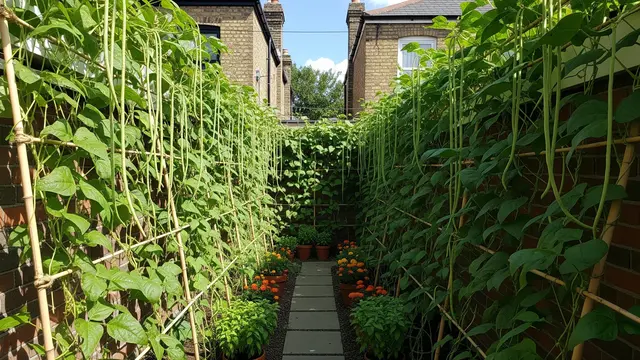 Tanaman Kacang Panjang, Ide Kebun Rambat Produktif untuk Lorong Rumah/Gemini AI