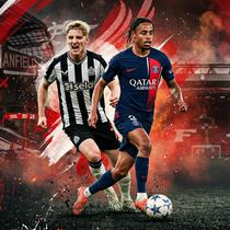 Ilustrasi winger yang jadi target Liverpool, di antaranya Bradley Barcola dan Anthony Gordon. (Foto by Gemini AI)