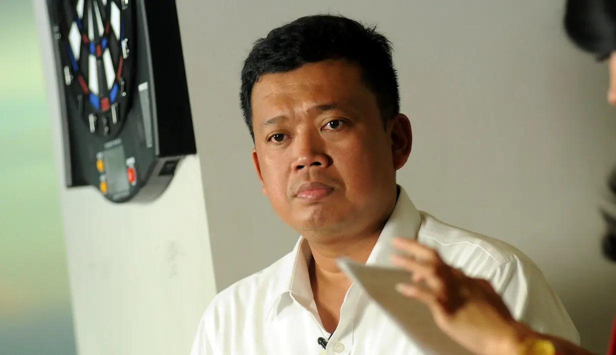 Kepala BNP2TKI, Nusron Wahid saat melakukan sesi wawancara khusus dengan Liputan6.com di kawasan Senayan, Jakarta, Senin (16/3/2015). Kedatangan Nusron untuk membahas sejumlah permasalahan penanganan TKI.(Liputan6.com/Helmi Fithriansyah) 