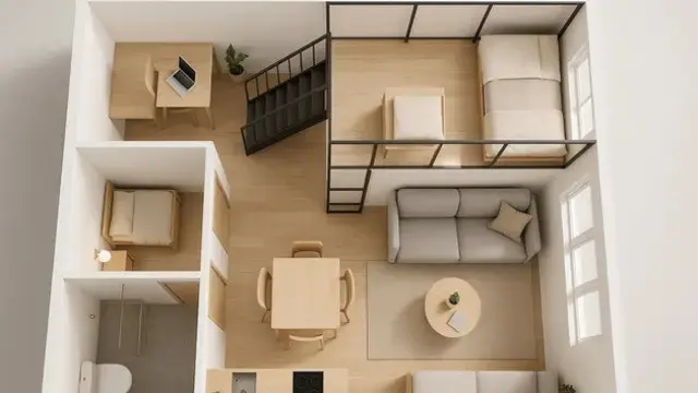 Tata Desain Rumah Tipe 36 yang Terlihat Luas dan Mewah (Foto: ChatGPT)