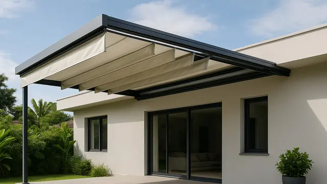 Model Teras Dak Gantung ala Pinterest untuk Rumah Minimalis 2025/ Ilustrasi oleh AI