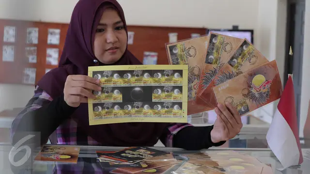 20160225-Pos Indonesia Terbitkan Perangko Khusus Gerhana Matahari Total