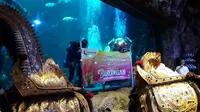 Pertunjukan Barongan di Sea World Ancol menyambut Hari Raya Nyepi (Liputan6.com/Komarudin)
