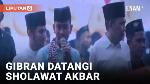 VIDEO: Datangi Jember, Gibran Meriahkan Acara Sholawat Akbar