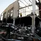 Lokasi yang menjadi target serangan udara di Sanaa, Yaman (Reuters)