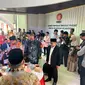 Mantan calon presiden dan wakil presiden Anies Baswedan-Muhaimin Iskandar mengadiri halal bihalal DPP (PKS) dan Partai Kebangkitan Bangsa (PKB). (Delvira Hutabarat).