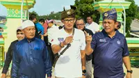 Menparekraf Sandiaga Uno berada di pulau Penyengat Kepulauan Riau. Foto: liputan6.com/ajang nurdin&nbsp;