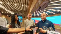 Direktur Operasi ITDC Troy Warokka dalam konferensi pers Porsche Sprint Challenge Indonesia yang akan berlangsung di Mandalika, di Jakarta, Kamis (30/11/2023).
