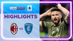Berita video highlights Liga Italia, AC Milan ditahan imbang Empoli 0-0, Sabtu (8/4/23)