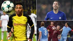 Berikut ini kabar transfer yang mewarnai sejumlah media dunia pada Selasa, (23/1/2018). Arsenal memburu striker Dortmund, Pierre-Emerick Aubameyang, Eden Hazard tolak ke Real Madrid. (Kolase foto-foto dari AFP)