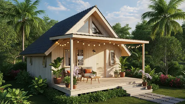Model Rumah Mungil dengan Teras Depan Cantik