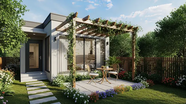 Contoh Rumah 5x6 Meter dengan Taman Kecil untuk Pasangan Muda/Gemini AI