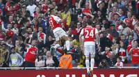 Winger Arsenal, Alexis Sanchez usai jebol gawang MU (Reuters/Liputan6)