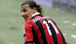 Zlatan Ibrahimovic (c) AFP