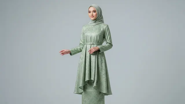 Baju Kurung dengan Belt