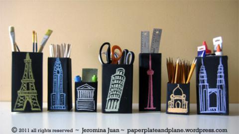 Tips Memanfaatkan Kotak Susu Bekas Jadi Tempat Pensil Dan Pot Bunga Lifestyle Fimela Com