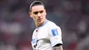 <p>Striker Liverpool ini tak mampu menunjukkan ketajamannya di Piala Dunia 2022. Darwin Nunez gagal menjebol gawang lawan dari tiga pertandingan bersama Timnas Uruguay. (AFP/Kirill Kudryavtsev)</p>