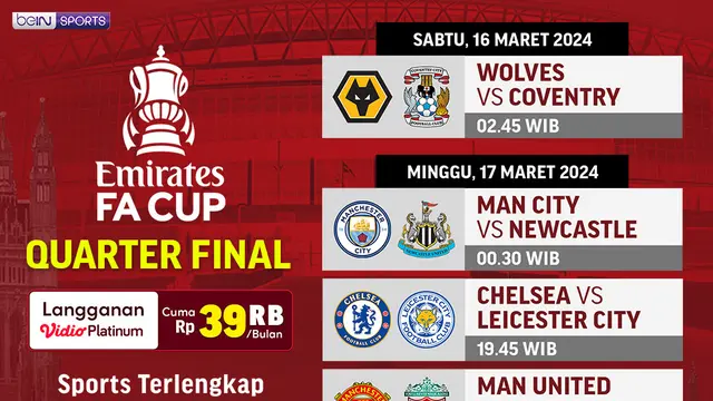 Jadwal Piala FA