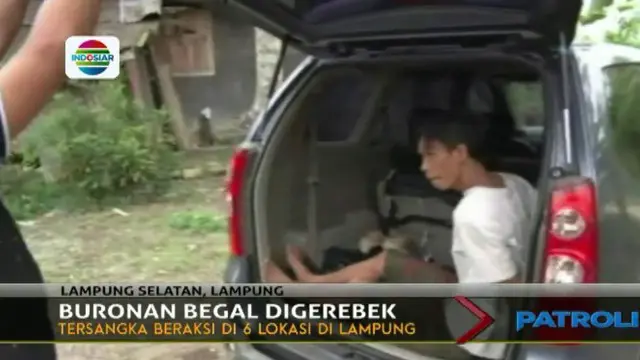 Polisi Gerebek Rumah Persembunyian Begal di Lampung 