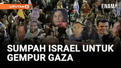 VIDEO: Ribuan Warga Israel Demo Tuntut Kesepakatan Pembebasan Sandera