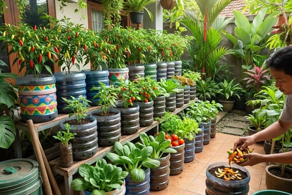 Ide Kebun Cabai Rawit dan Sayur Zero Waste Solusi Mandiri Pangan