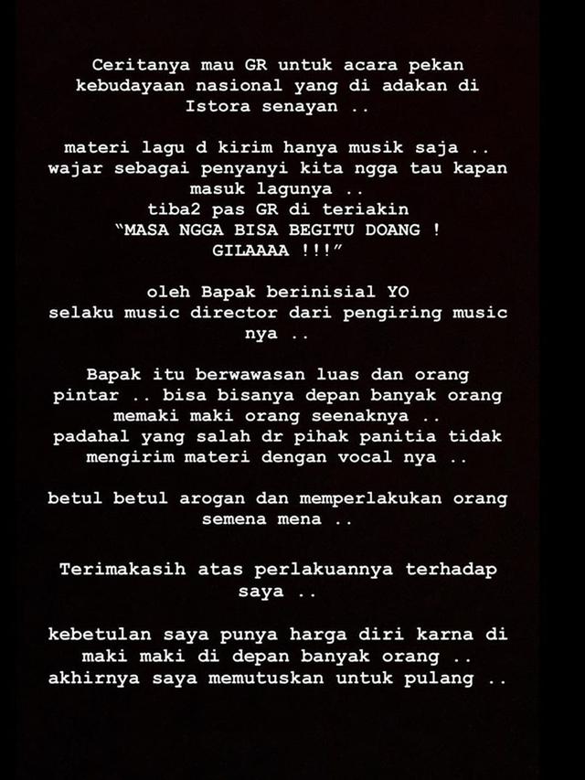 Berseteru dengan Music Director, Ini 4 Fakta Kasus Cita Citata Dimaki Yusuf Obet