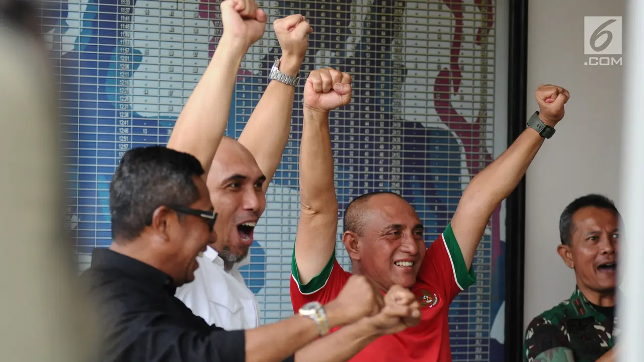 Ekspresi Tegang Timnas U-16 Saat Nobar Laga Indonesia U-19 Lawan Brunei