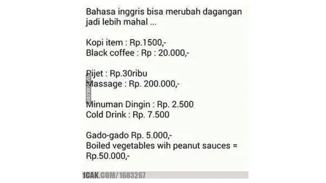 Meme Kocak Belajar Bahasa Inggris Ini Bikin Mikir Keras