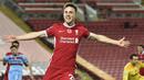2. Diogo Jota (Liverpool) - Pemain berusia 23 tahun ini mampu membuktikan kepercayaan Jurgen Klopp kepada dirinya di skuat Liverpool. Diogo Jota telah menyumbangkan tiga gol dari lima laganya bersama Liverpool di kompetisi Liga Inggris. (Peter Powell/Pool via AP)