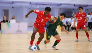 Tim Nasional Futsal Indonesia sukses meraih kemenangan telak dalam laga perdana Grup B ASEAN Futsal Championship 2026, Senin (06/04/2026) siang WIB. (Dok. FFI)