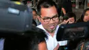 Budi tidak memberikan komentar saat ditanya, wartawan KPK akan menetapkan dirinya sebagai tersangka. Ia hanya berkata jangan berandai-andai, Senin (1/9/2014) (Liputan6.com/Faisal R Syam)