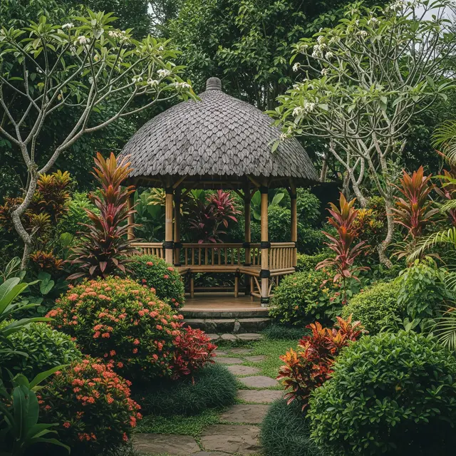 9 Desain Taman Belakang Rumah dengan Gazebo, Menciptakan Surga Relaksasi