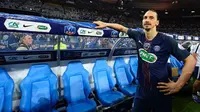 Striker Paris Saint-Germain asal Swedia, Zlatan Ibrahimovic. (AFP/Franck Fife)