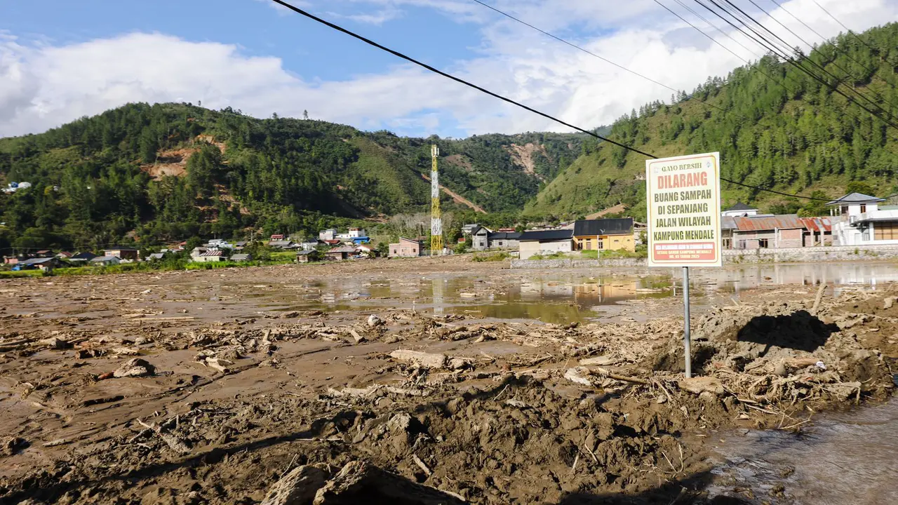 Kondisi wilayah terdampak bencana banjir di Aceh Tengah. (Foto: istimewa)