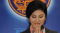 Perdana Menteri (PM) Yingluck Shinawatra dilengserkan lewat keputusan Mahkamah Konstitusi (MK),(7/5/14), (REUTERS/Chaiwat Subprasom)