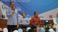 Menteri Kelautan dan Perikanan Edhy Prabowo melakukan Safari Gemarikan di Junior High Global Islamic School (GIS), Jakarta Timur. (Dok. KKP)