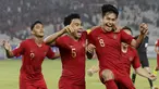 Gelandang Indonesia, Witan Sulaeman, melakukan selebrasi usai membobol gawang Chinese Taipei, pada laga AFC U-19 di SUGBK, Jakarta, Kamis (18/10/2018). Indonesia menang 3-1 atas Chinese Taipei. (Bola.com/M Iqbal Ichsan)