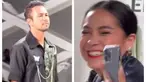Ekspresi Nagita Slavina melihat suaminya jalan di runaway. (Foto: Instagram/ @uusbiasaaja via TikTok)
