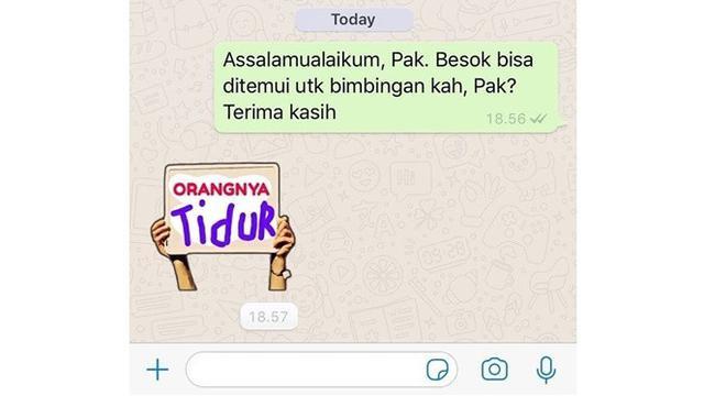 6 Chat Dosen Iseng saat Dihubungi Mahasiswa Malam Hari Ini Bikin Ngakak