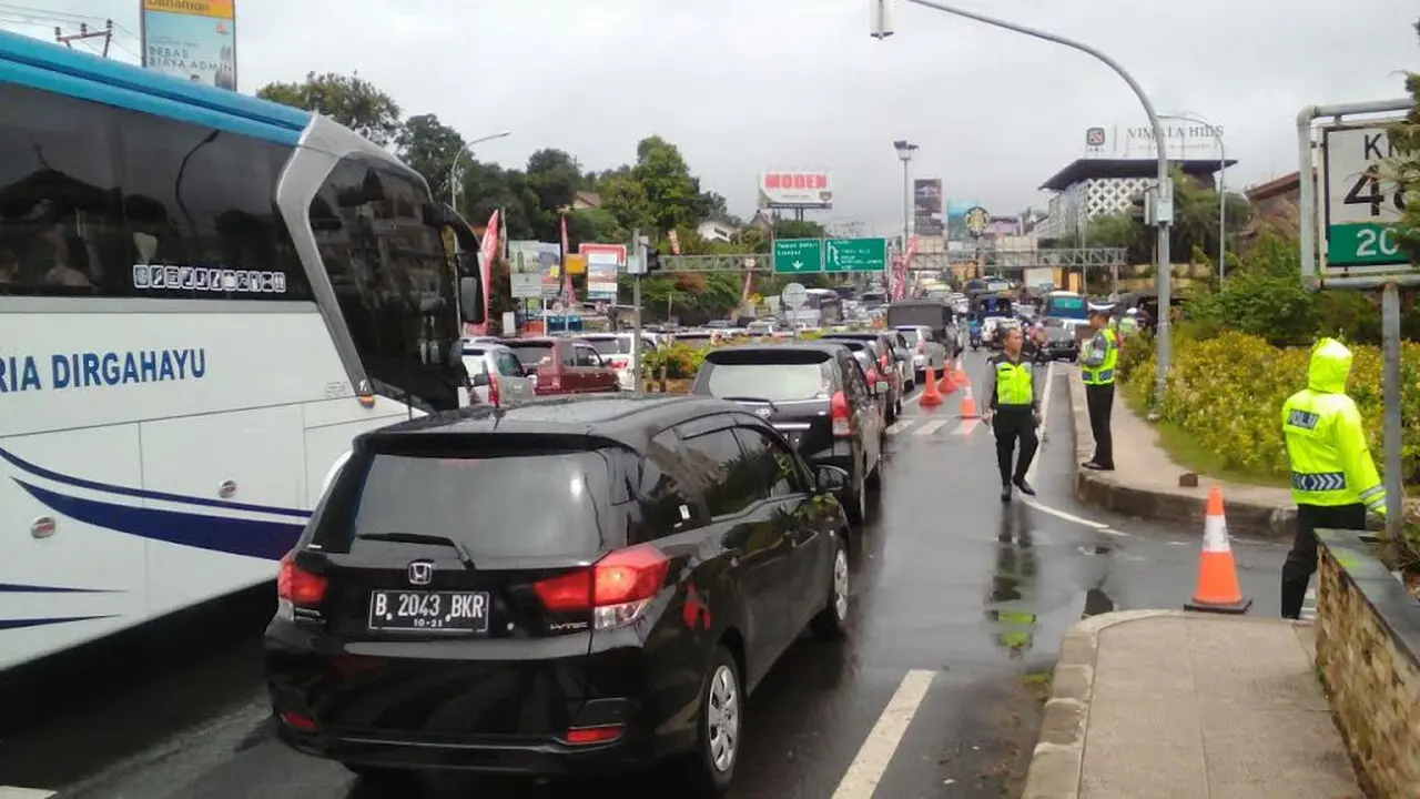 Macet di Bogor saat Imlek