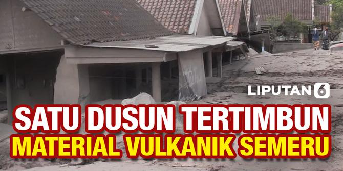 VIDEO: Dampak Erupsi Gunung Semeru, Satu Dusun Tertimbun Material Vulkanik