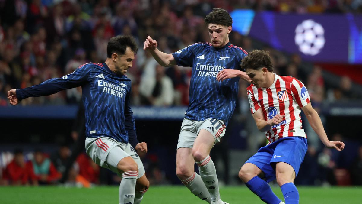 Declan Rice Terancam Sanksi UEFA Usai Duel Liga Champions Atletico Madrid Vs Arsenal