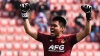 Kurniawan Kartika Ajie siap membuat gawang Persik Kediri tetap solid di Liga 1 musim depan. (Bola.com/Gatot Sumitro)
