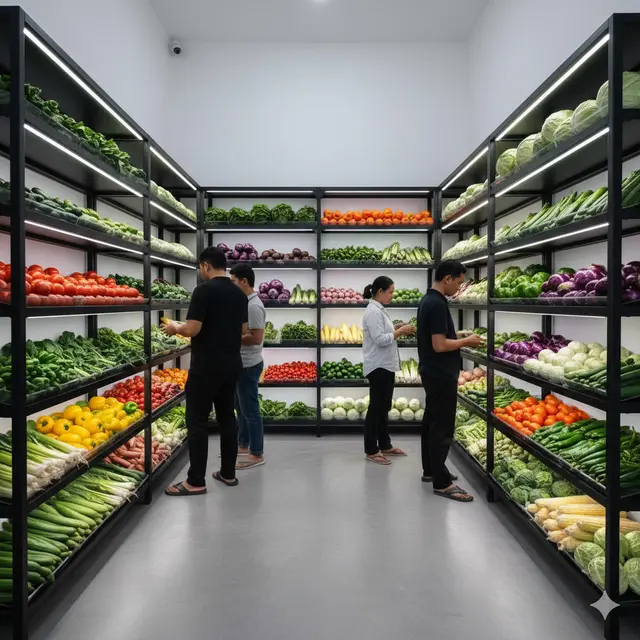 Desain Warung Sayur