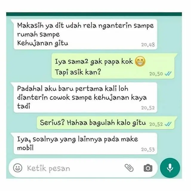 6 Chat Absurd dengan Gebetan Ini Isinya Malah Bikin Sakit Hati