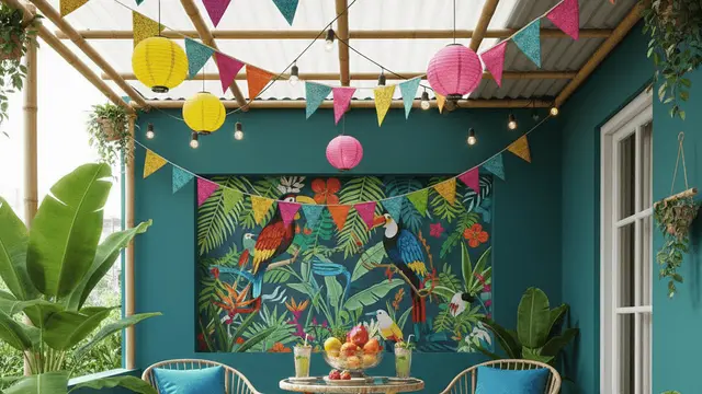 Desain Teras Kecil Tapi Estetik Mirip Cafe Mini di Rumah. Gemini